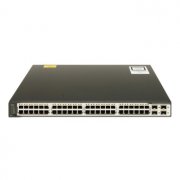 思科CISCO WS-C3750V2-48PS-E 48口百兆 poe 交换机 