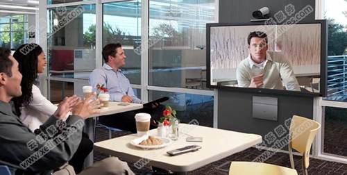 中型会议室视频会议系统解决方案效果图