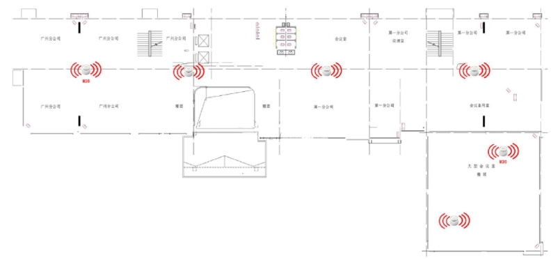 二层无线网络覆盖平面图