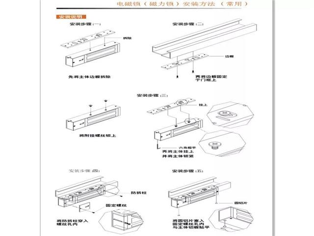 门禁系统常用电锁的安装方法